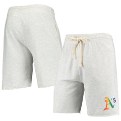 Athletics Concepts Sport Mainstream Logo Terry Tri-Blend Shorts | MLB Sale