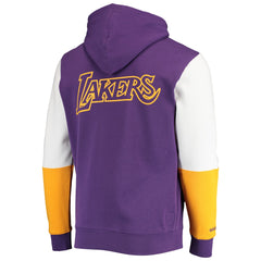 Los Angeles Lakers Hardwood Classics Fusion 2.0 Colorblock Pullover Hoodie Online