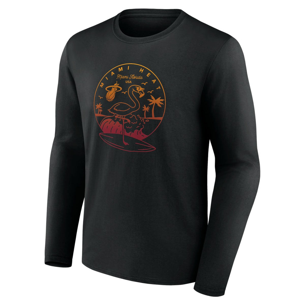 Miami Heat Tip-Off Long Sleeve T-Shirt Discount