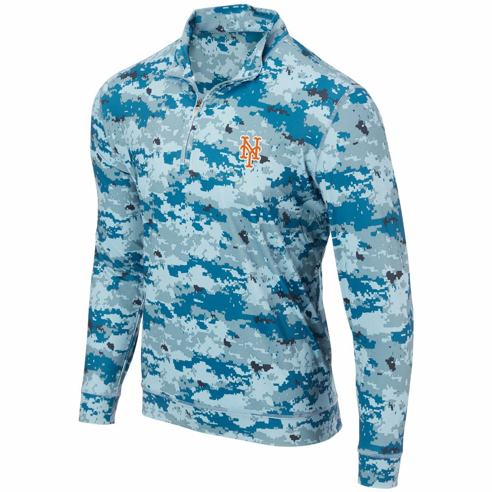 New York Mets Digital Camo Performance Quarter-Zip Pullover Jacket | MLB Online