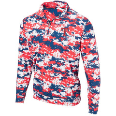 Texas Rangers Digital Camo Performance Quarter-Zip Pullover Jacket | MLB For sale