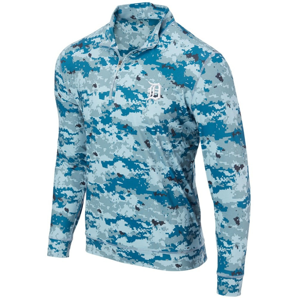 Detroit Tigers Digital Camo Performance Quarter-Zip Pullover Jacket | MLB For sale