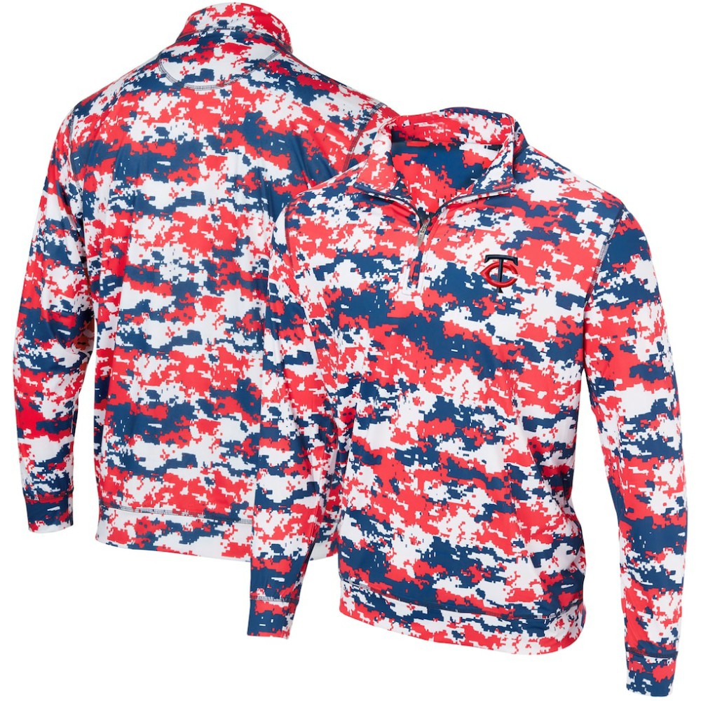 Minnesota Twins Digital Camo Performance Quarter-Zip Pullover Jacket | MLB US