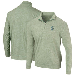 Seattle Mariners Peached Marled Yarn Quarter-Zip Pullover Jacket | MLB For sale