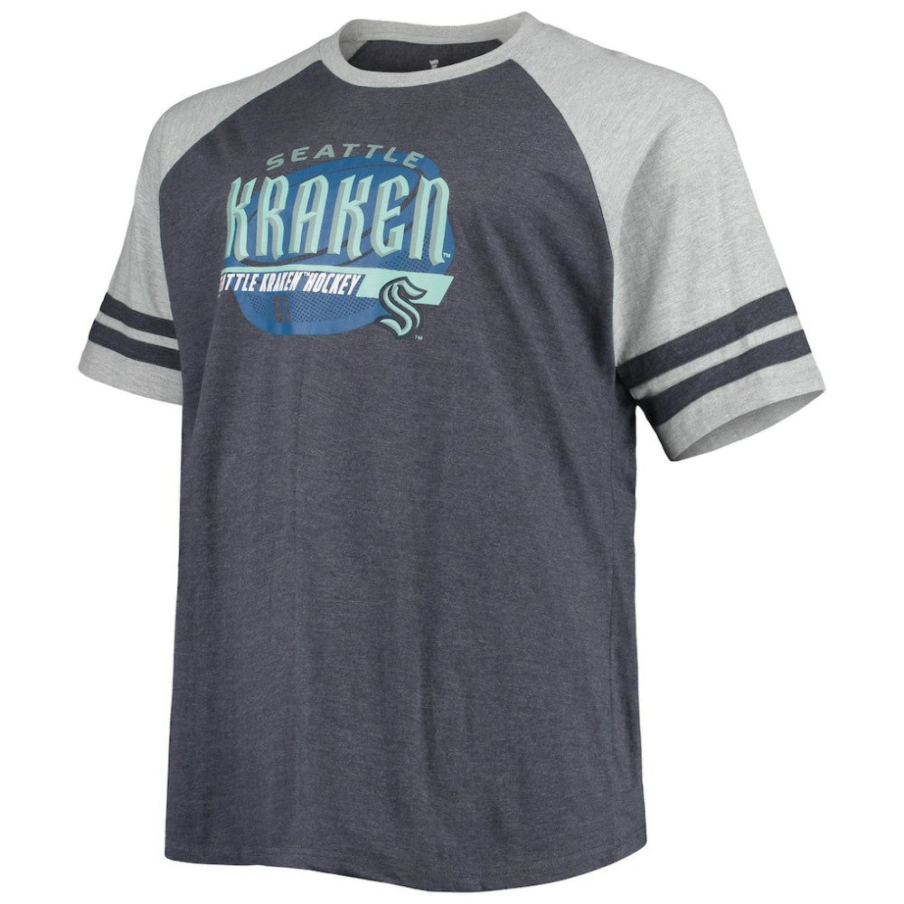 Seattle Kraken Big & Tall Raglan T-Shirt Sale