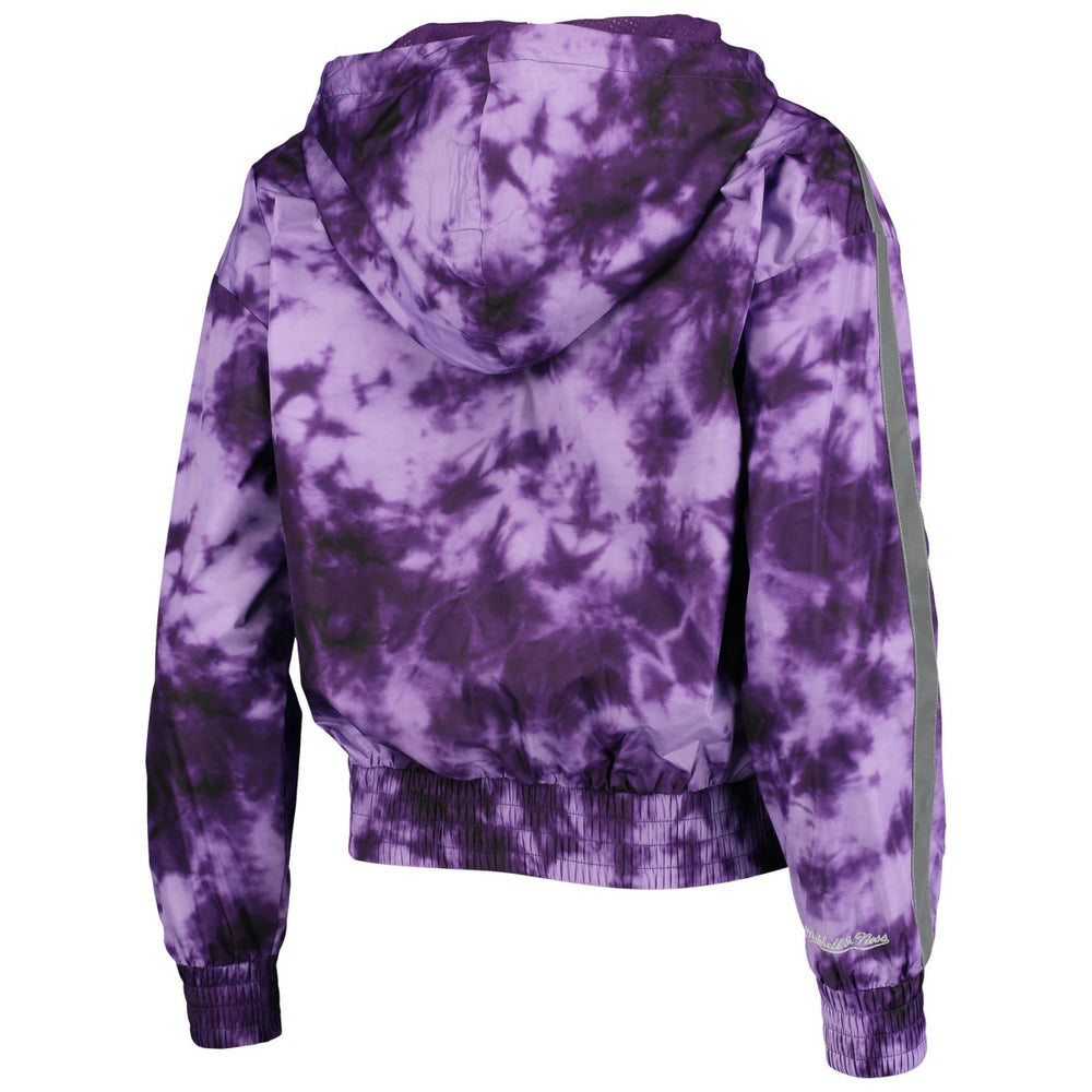 Los Angeles Lakers Women's Galaxy Sublimated Windbreaker Pullover Full-Zip Hoodie On Sale