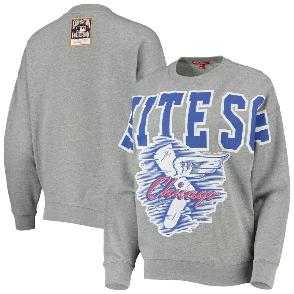 Chicago White Sox Mitchell & Ness Women's Cooperstown Collection Logo Lightweight Pullover Sweatshirt | MLB New