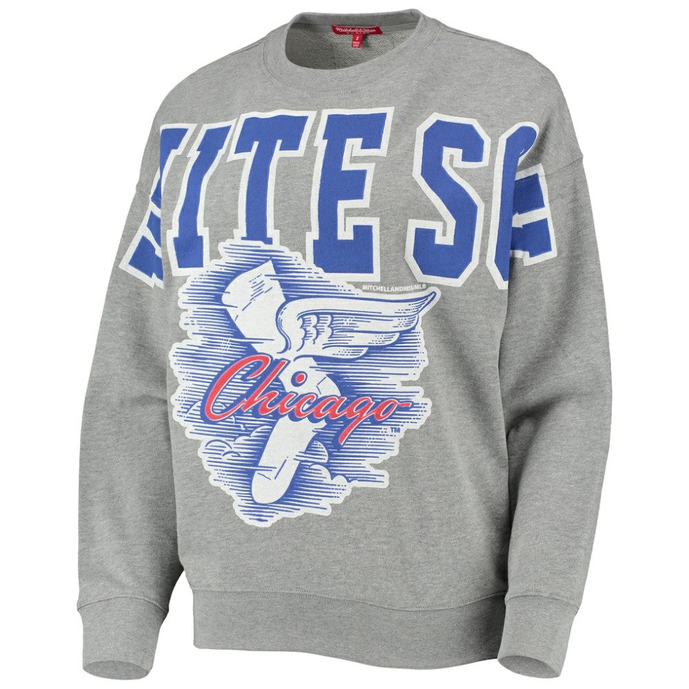Chicago White Sox Mitchell & Ness Women's Cooperstown Collection Logo Lightweight Pullover Sweatshirt | MLB New