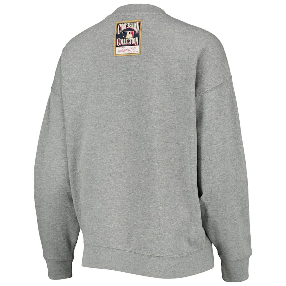 St. Louis Cardinals Mitchell & Ness Women's Cooperstown Collection Logo Lightweight Pullover Sweatshirt | MLB New