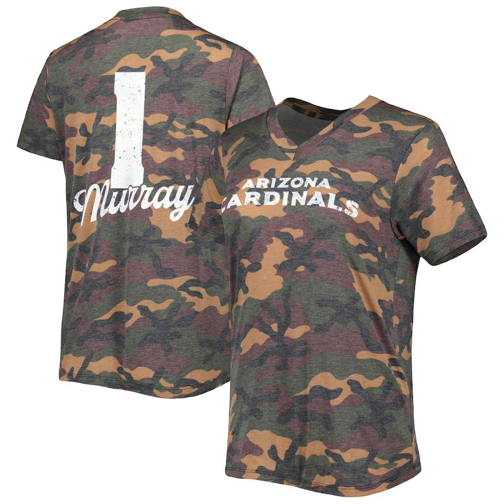 Arizona Cardinals  Kyler Murray  Majestic Threads Women's Name & Number V-Neck Tri-Blend T-Shirt