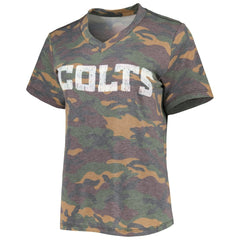 Indianapolis Colts  Jonathan Taylor  Majestic Threads Women's Name & Number V-Neck Tri-Blend T-Shirt