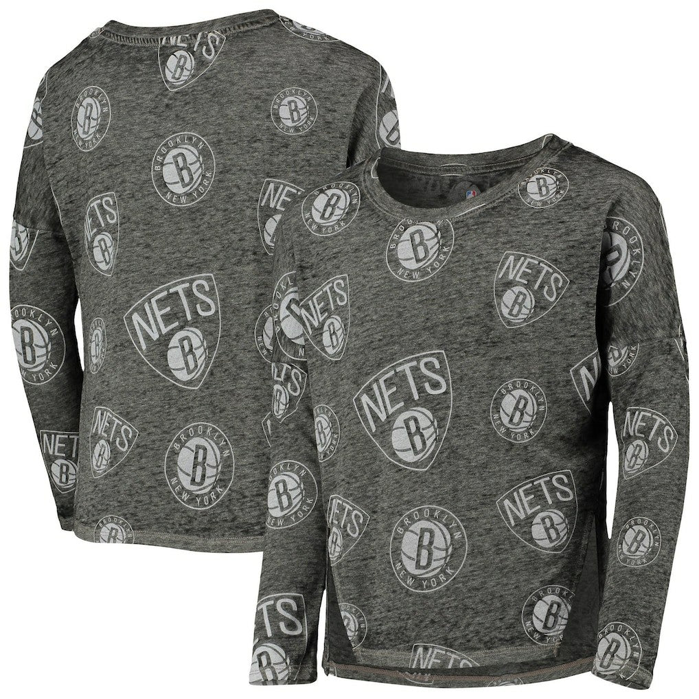 Brooklyn Nets Girls Youth Back in Action Long Sleeve T-Shirt Discount
