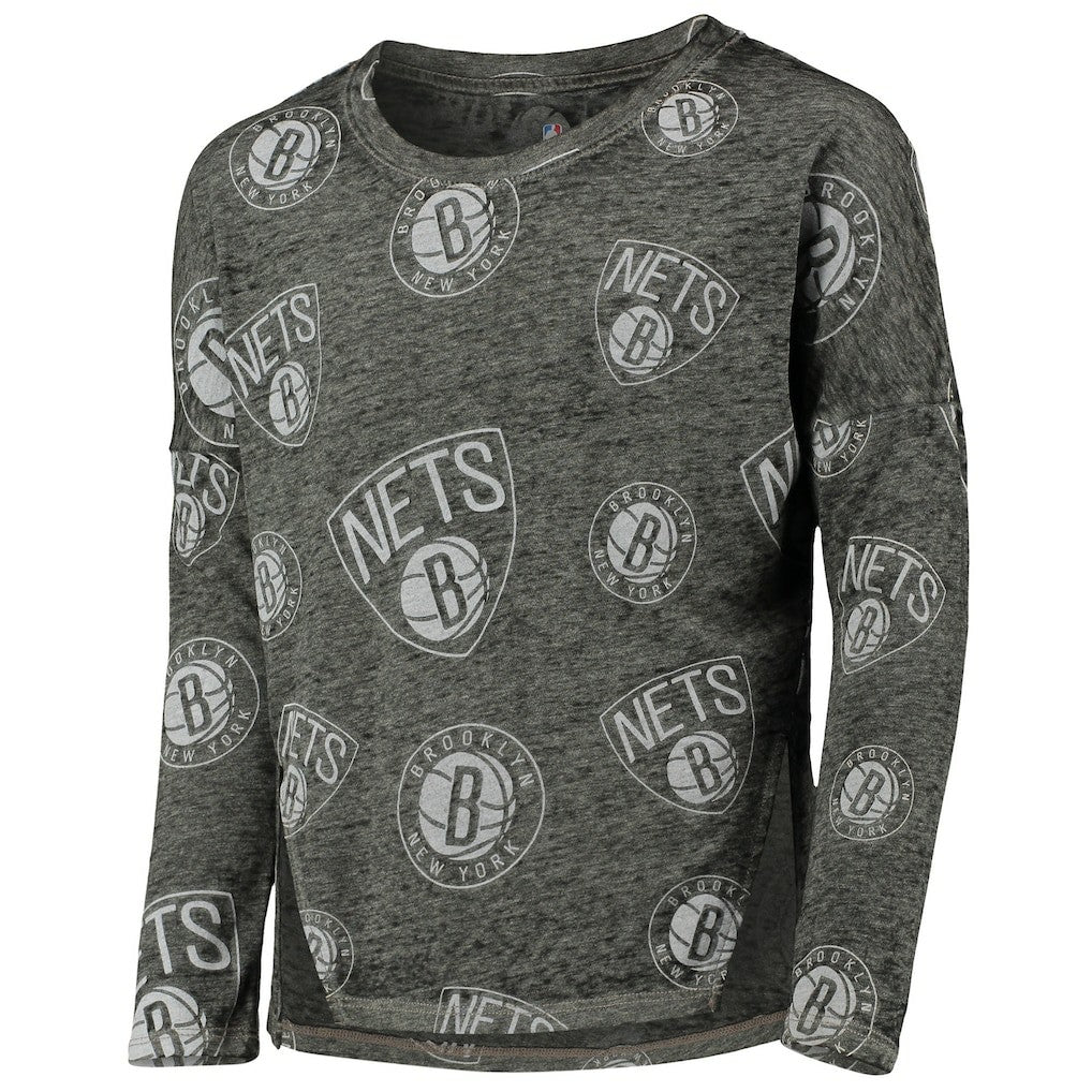 Brooklyn Nets Girls Youth Back in Action Long Sleeve T-Shirt Discount