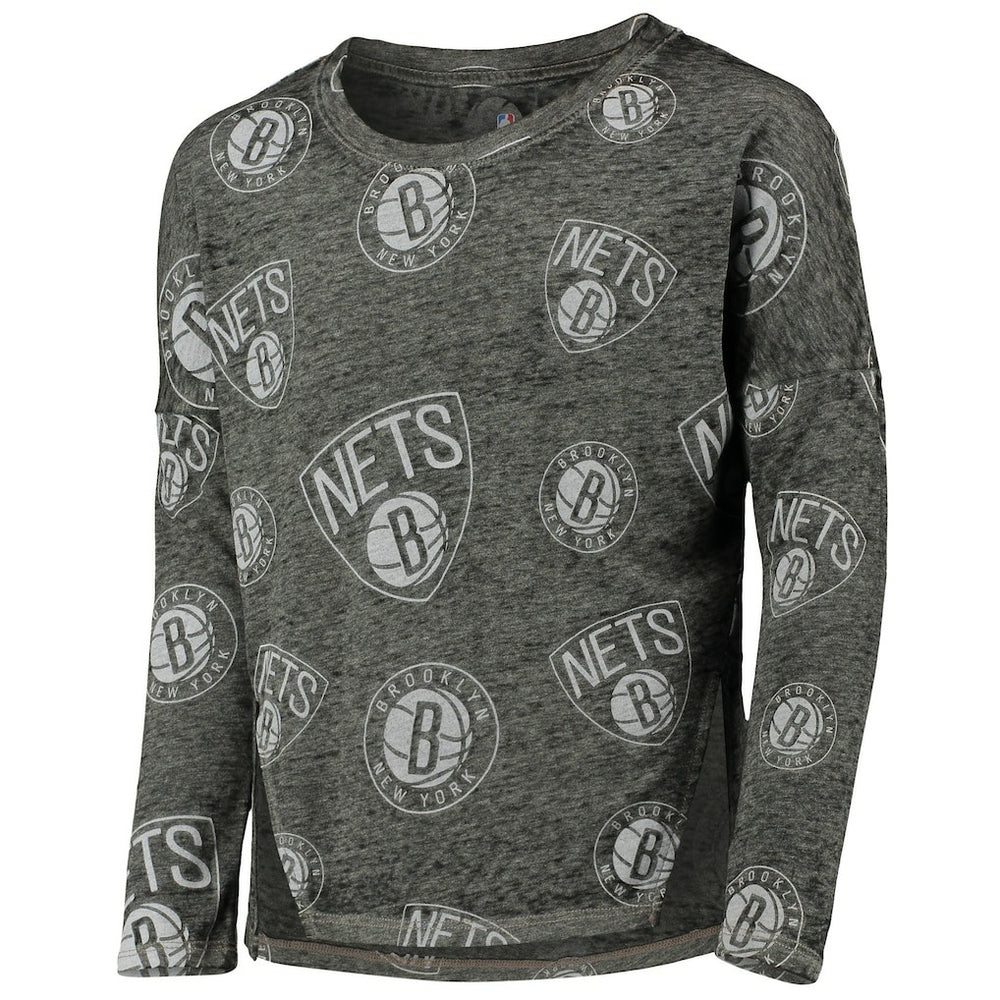 Brooklyn Nets Girls Youth Back in Action Long Sleeve T-Shirt Discount