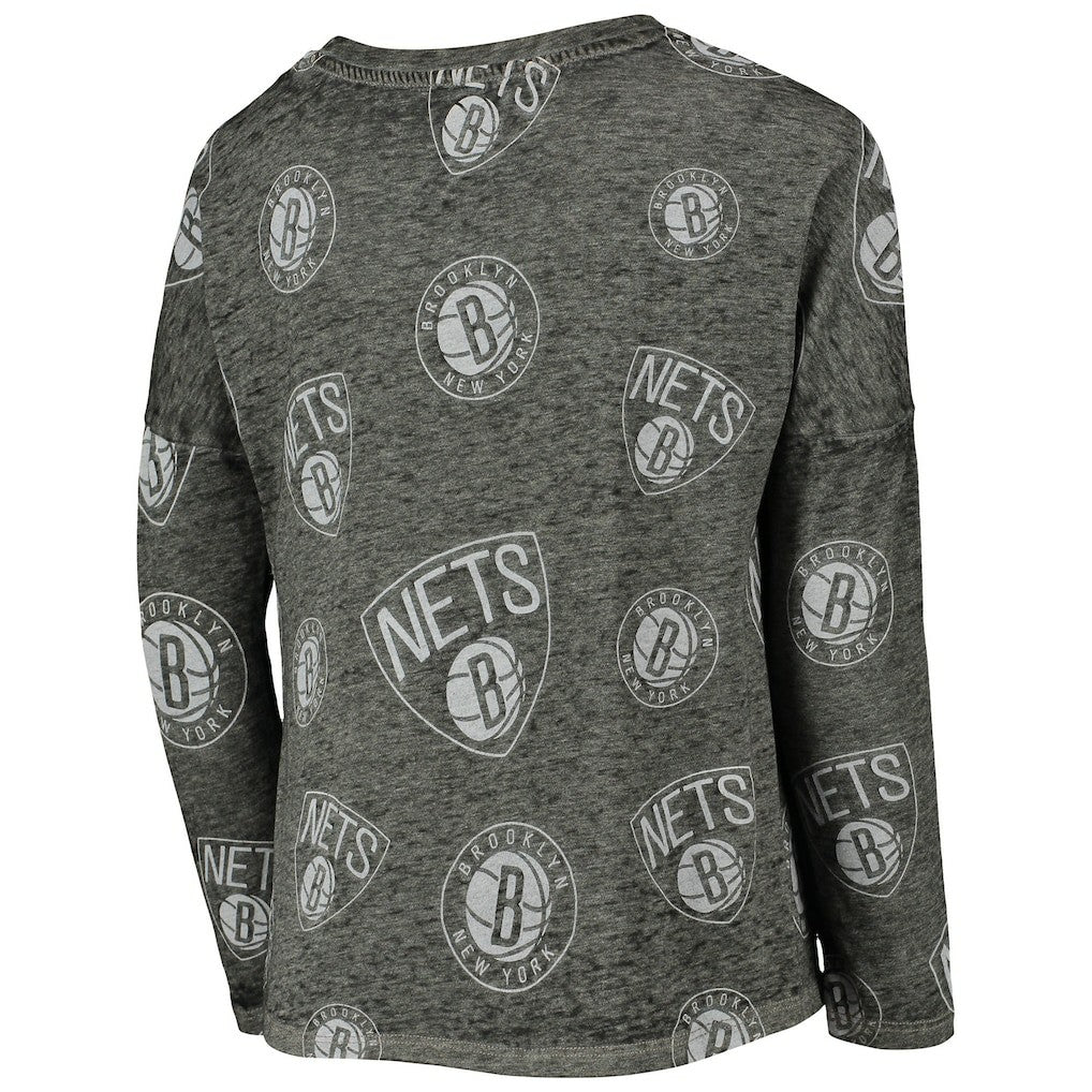 Brooklyn Nets Girls Youth Back in Action Long Sleeve T-Shirt Discount