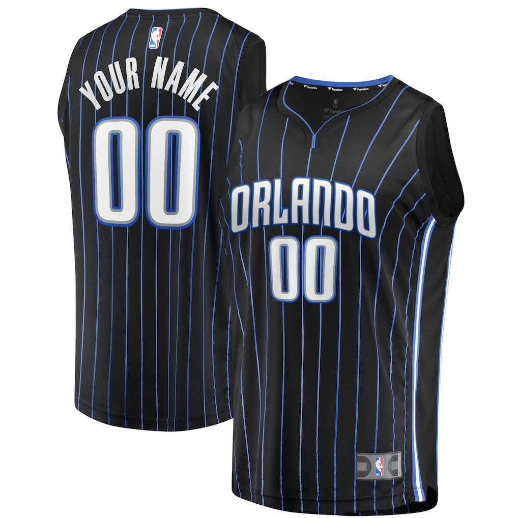 Orlando Magic Youth Fast Break Replica Custom Jersey Black On Sale