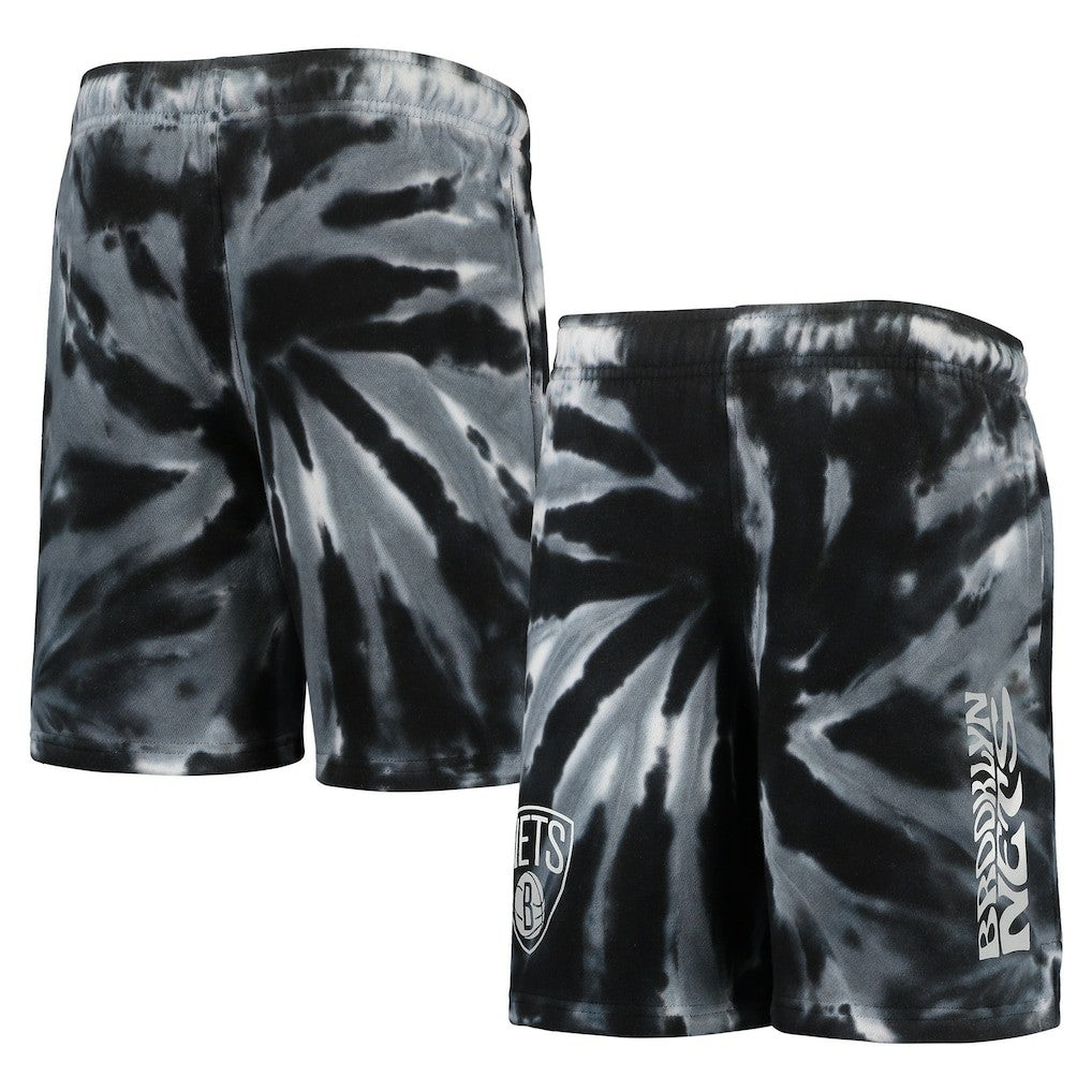 Brooklyn Nets Youth Santa Monica Tie-Dye Shorts Outlet