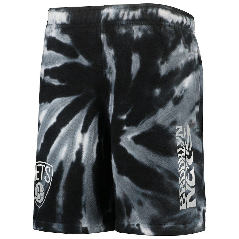 Brooklyn Nets Youth Santa Monica Tie-Dye Shorts Outlet