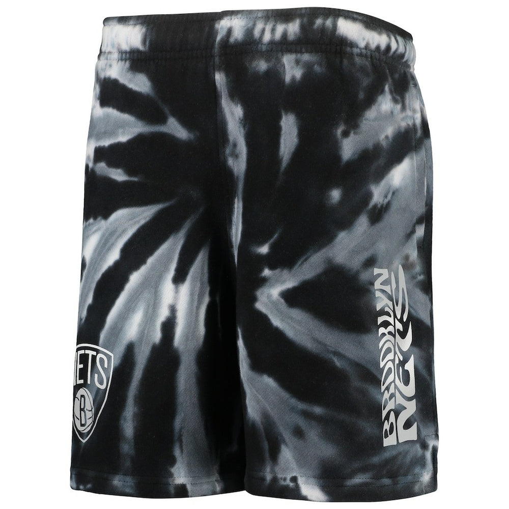 Brooklyn Nets Youth Santa Monica Tie-Dye Shorts Outlet