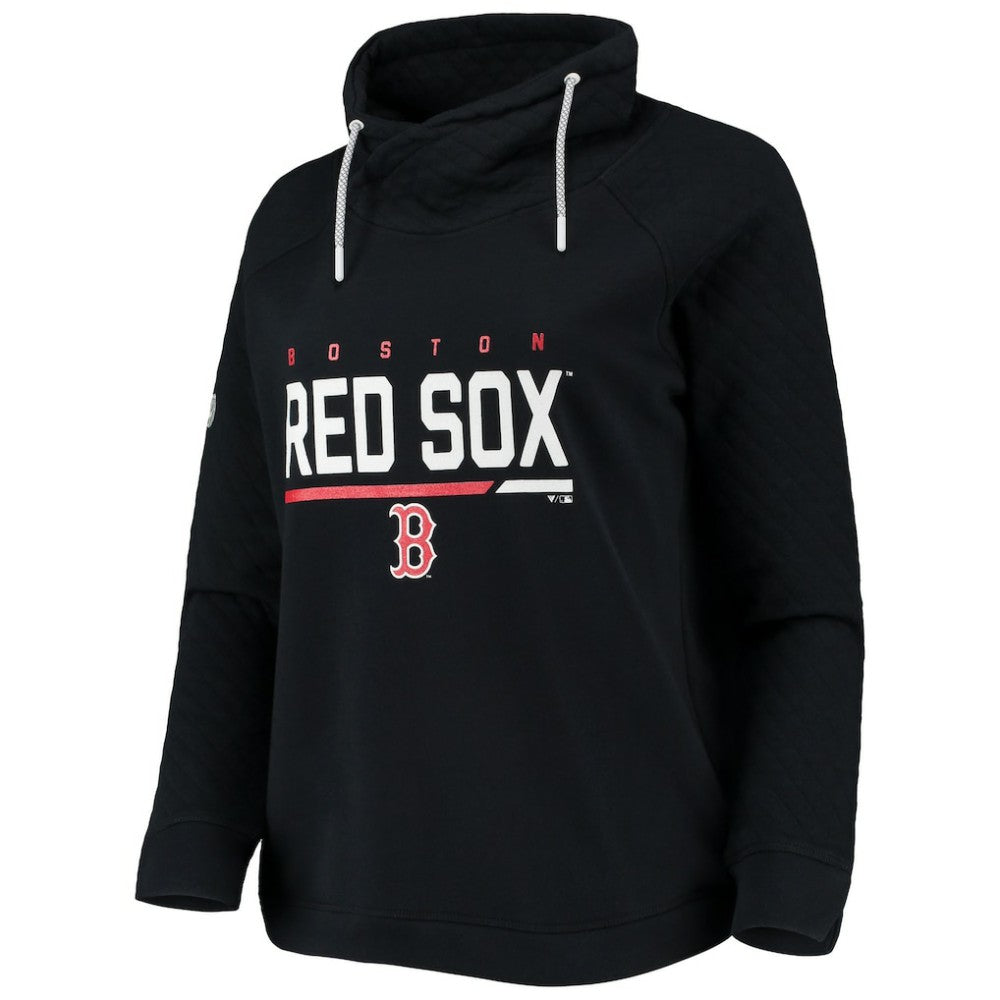Boston Red Sox Levelwear Women's Vega Funnel Neck Raglan Pullover Sweatshirt | MLB Online