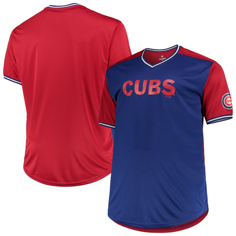 Chicago Cubs Solid V-Neck T-Shirt | MLB US