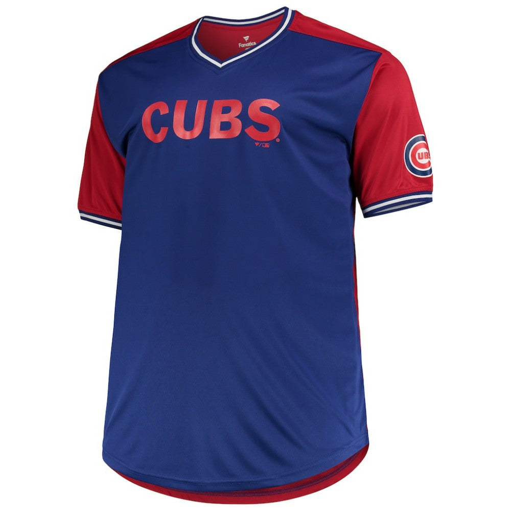Chicago Cubs Solid V-Neck T-Shirt | MLB US
