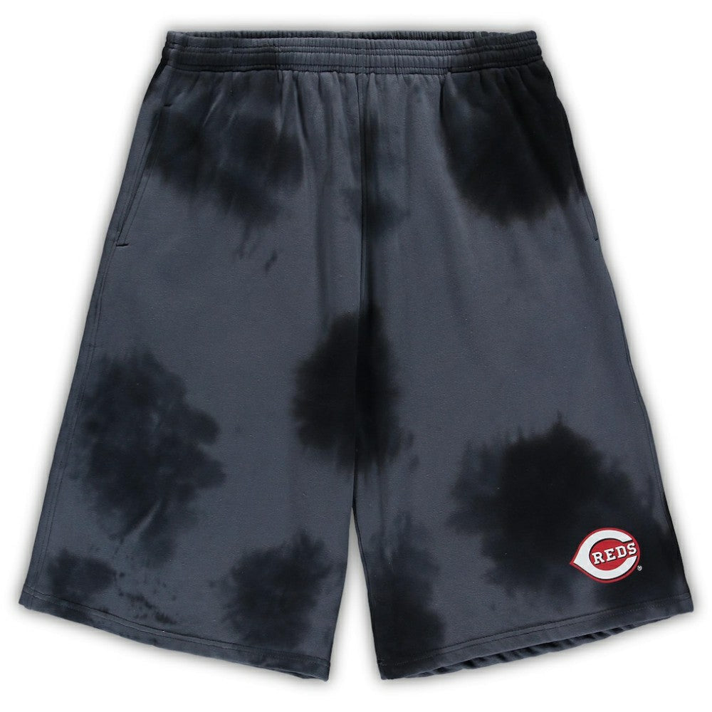 Cincinnati Reds Big & Tall Tye Dye Fleece Shorts | MLB Discount