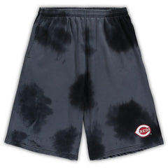 Cincinnati Reds Big & Tall Tye Dye Fleece Shorts | MLB Discount