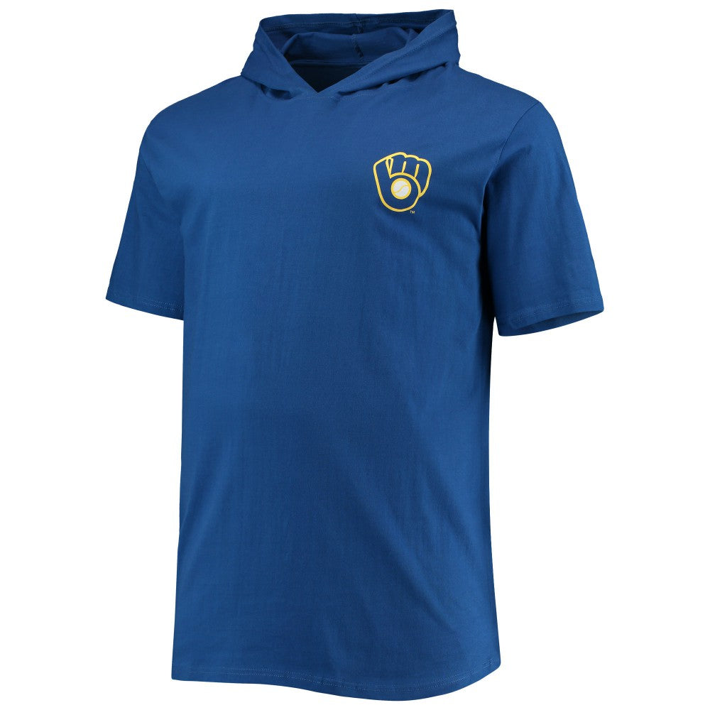 Milwaukee Brewers Big & Tall Jersey Short Sleeve Pullover Hoodie T-Shirt | MLB Sale