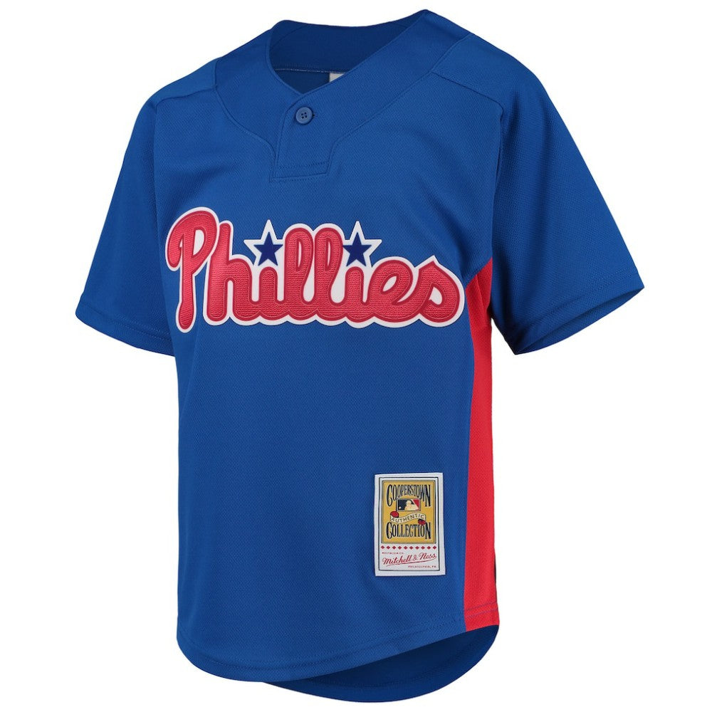 Roy Halladay Philadelphia Phillies Mitchell & Ness Youth Cooperstown Collection Mesh Batting Practice Jersey | MLB US