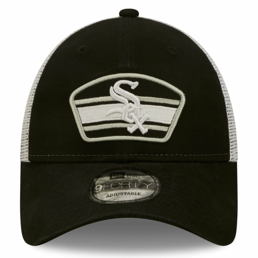 Chicago White Sox New Era Logo Patch 9FORTY Trucker Snapback Hat | MLB New
