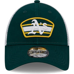 Athletics New Era Logo Patch 9FORTY Trucker Snapback Hat | MLB On Sale