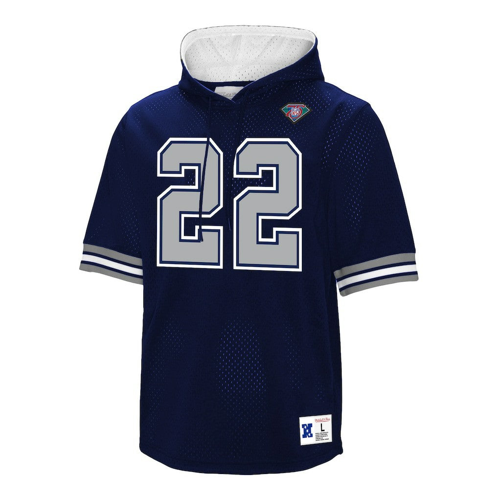 Dallas Cowboys Mitchell & Ness Emmitt Smith  Retired Player Mesh Name & Number Hoodie T-Shirt
