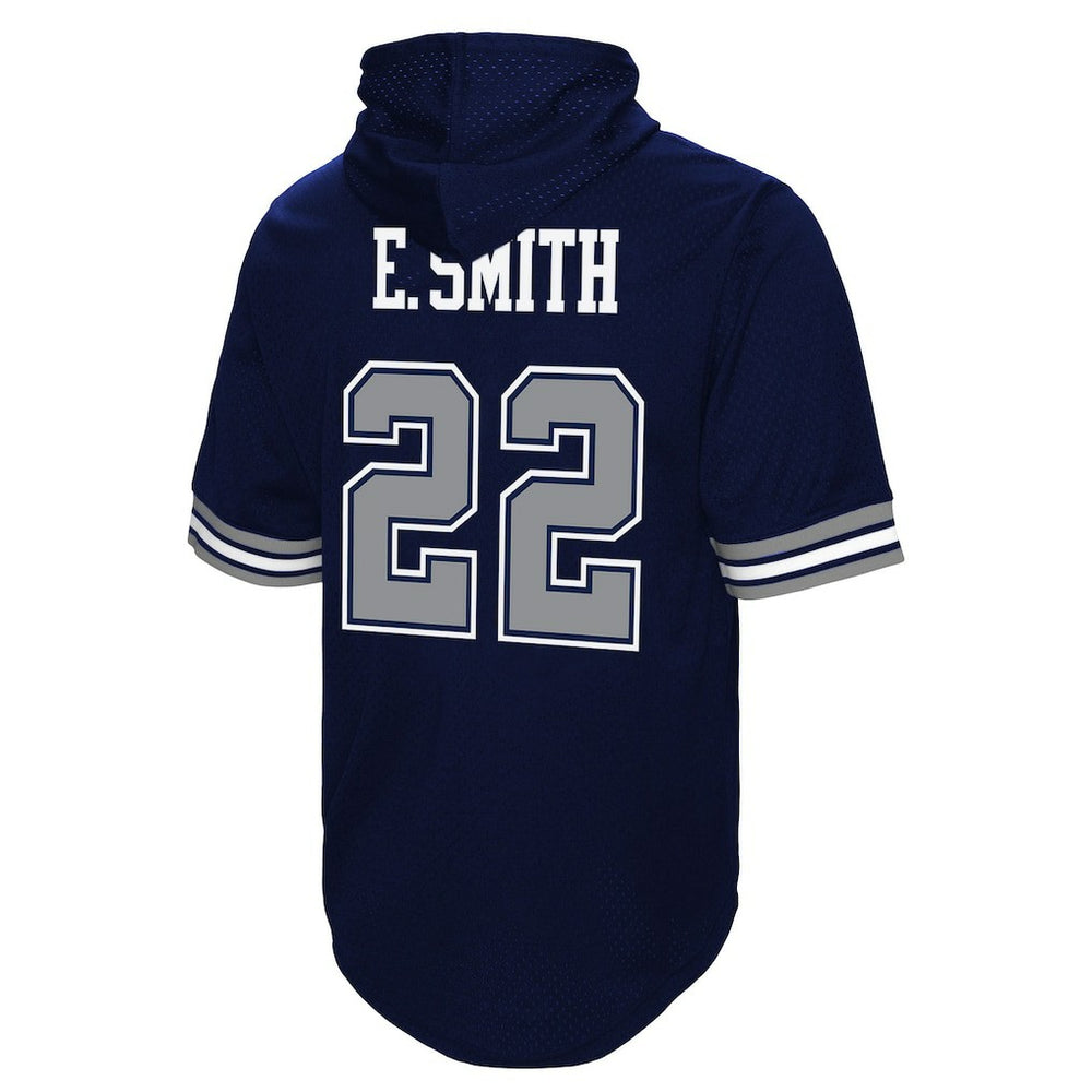 Dallas Cowboys Mitchell & Ness Emmitt Smith  Retired Player Mesh Name & Number Hoodie T-Shirt