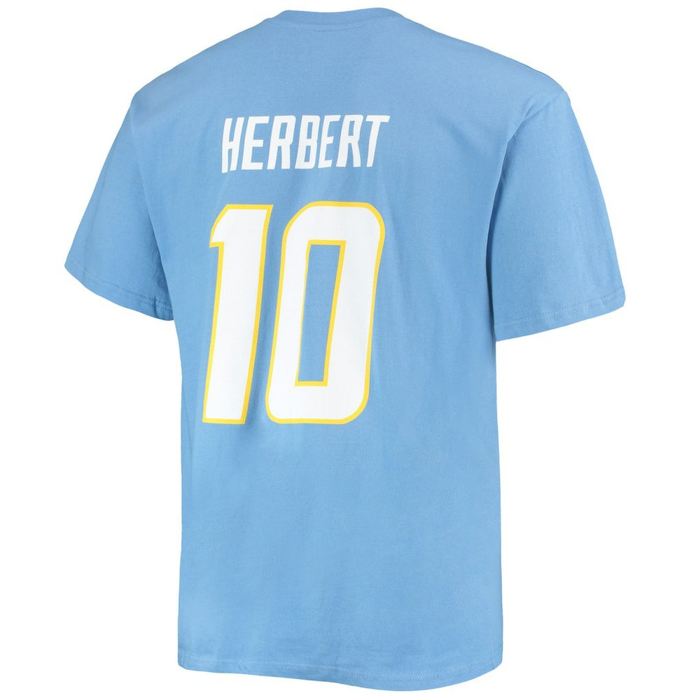 Los Angeles Chargers Fanatics Justin Herbert  Big & Tall Player Name & Number T-Shirt