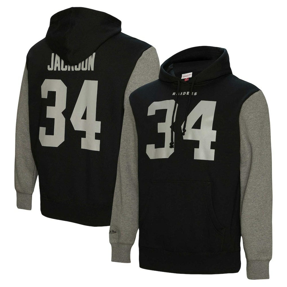 Las Vegas Raiders Mitchell & Ness Bo Jackson  Retired Player Name & Number Pullover Hoodie
