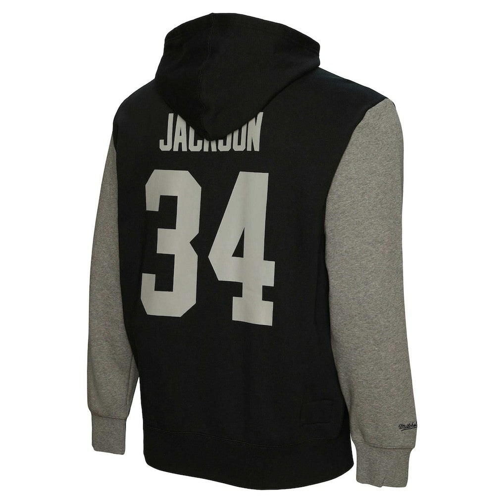Las Vegas Raiders Mitchell & Ness Bo Jackson  Retired Player Name & Number Pullover Hoodie
