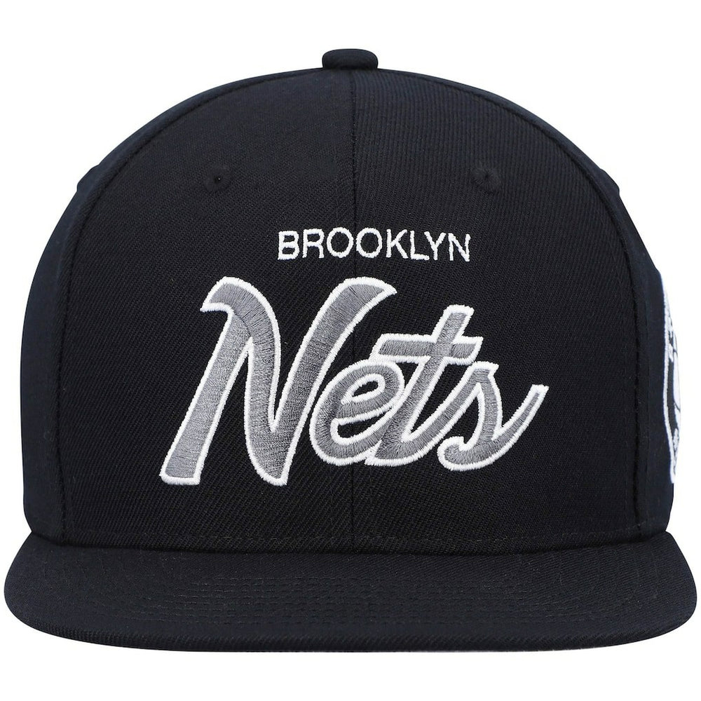 Brooklyn Nets Hardwood Classics Script 2.0 Snapback Hat Discount