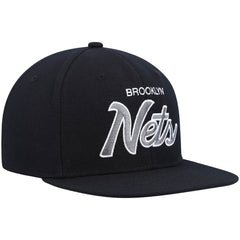 Brooklyn Nets Hardwood Classics Script 2.0 Snapback Hat Discount