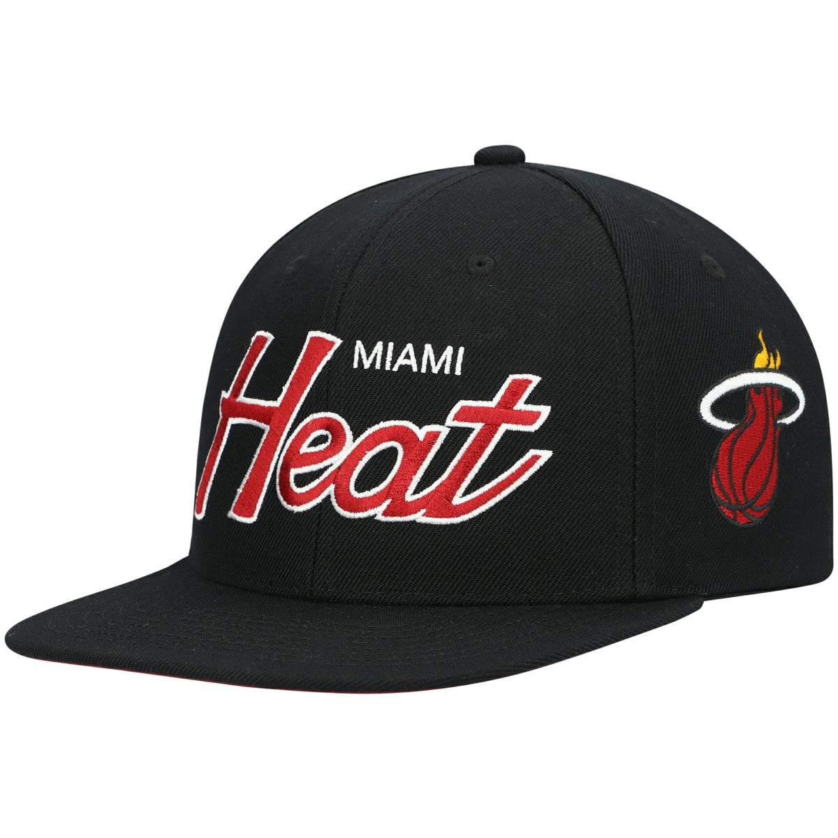 Miami Heat Hardwood Classics Script 2.0 Snapback Hat New