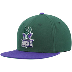 Milwaukee Bucks Hardwood Classics Team Two-Tone 2.0 Snapback Hat New