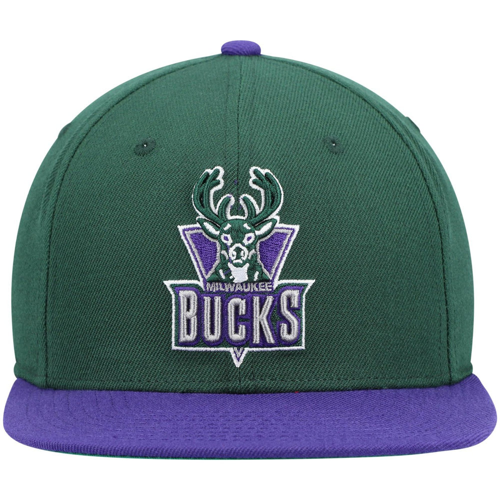 Milwaukee Bucks Hardwood Classics Team Two-Tone 2.0 Snapback Hat New