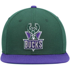 Milwaukee Bucks Hardwood Classics Team Two-Tone 2.0 Snapback Hat New
