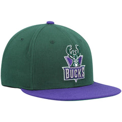 Milwaukee Bucks Hardwood Classics Team Two-Tone 2.0 Snapback Hat New