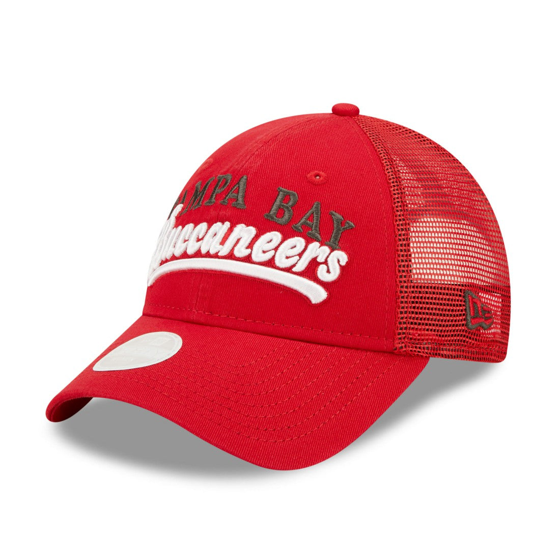 Tampa Bay Buccaneers New Era Women's Team Trucker 9FORTY Snapback Hat