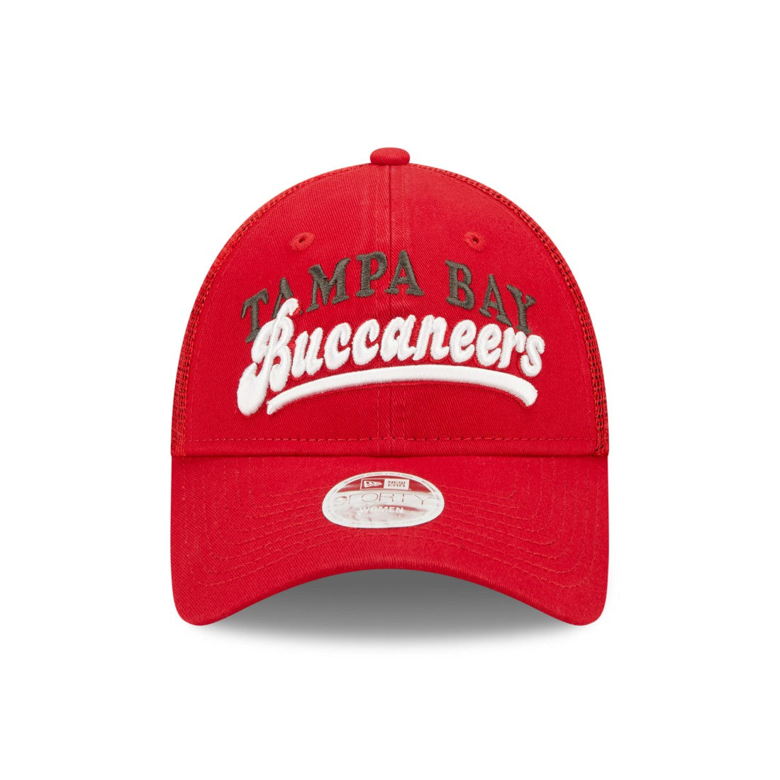 Tampa Bay Buccaneers New Era Women's Team Trucker 9FORTY Snapback Hat