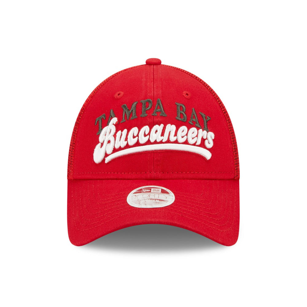 Tampa Bay Buccaneers New Era Women's Team Trucker 9FORTY Snapback Hat