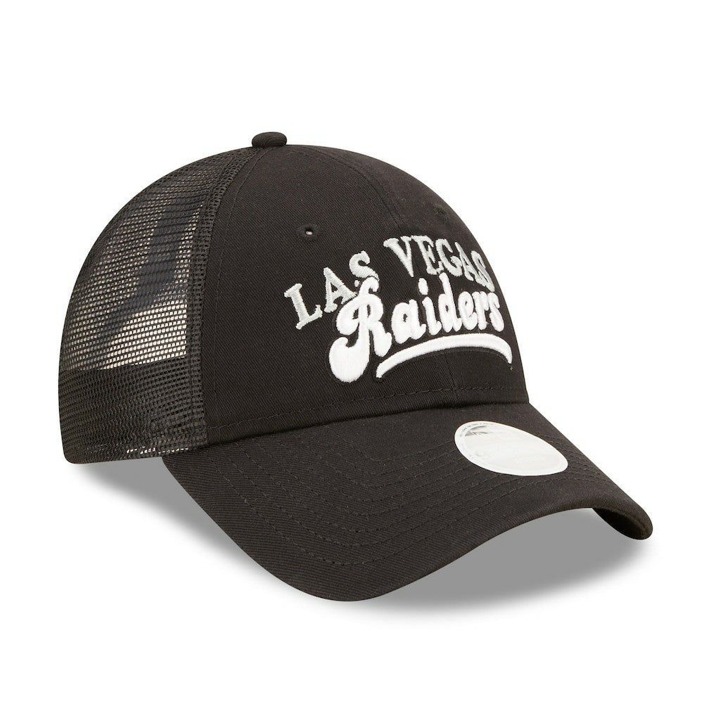 Las Vegas Raiders New Era Women's Team Trucker 9FORTY Snapback Hat
