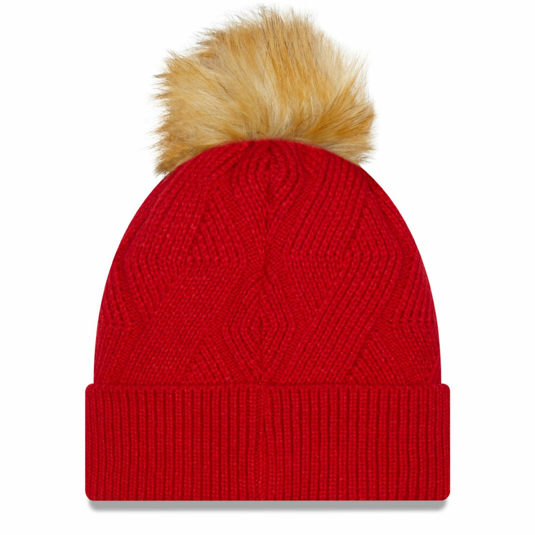 Tampa Bay Buccaneers New Era Women's Snowy Cuffed Knit Hat with Pom