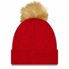 Tampa Bay Buccaneers New Era Women's Snowy Cuffed Knit Hat with Pom